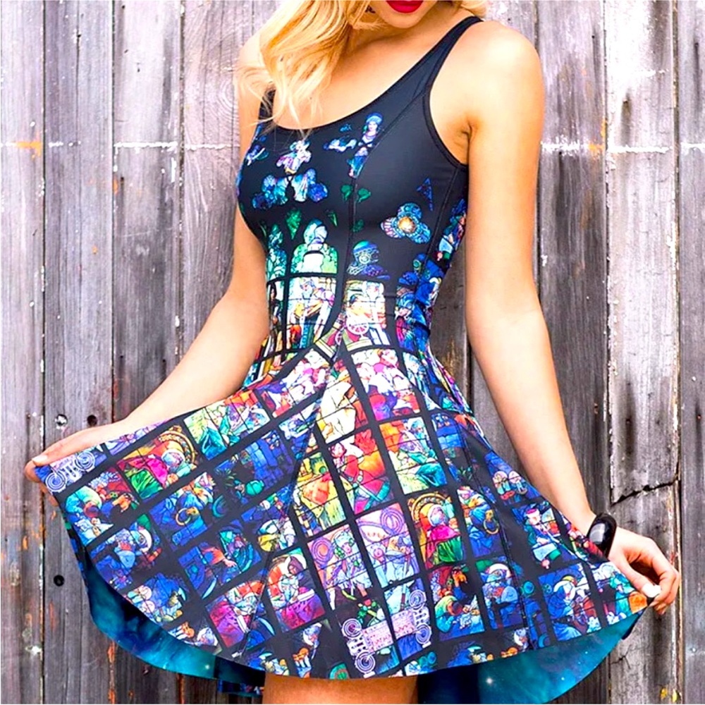 BlackMilk St. Vitus vs. Galaxy Teal Inside Out Dress